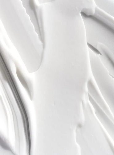 Close-up of body cream texture