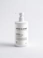 Grapefruit hand and body wash in a sleek white bottle on a white background, 400 ml.