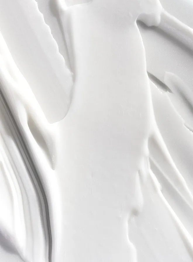 Close-up of body cream texture