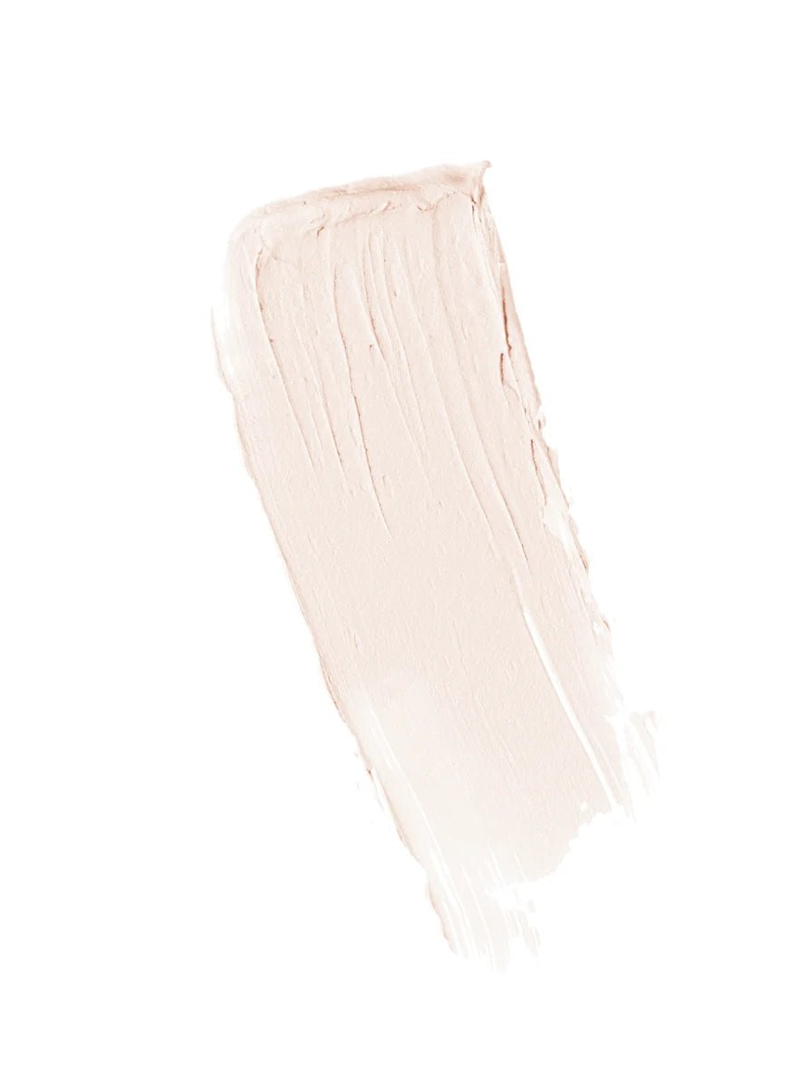 Beige SPF swatch on a white background