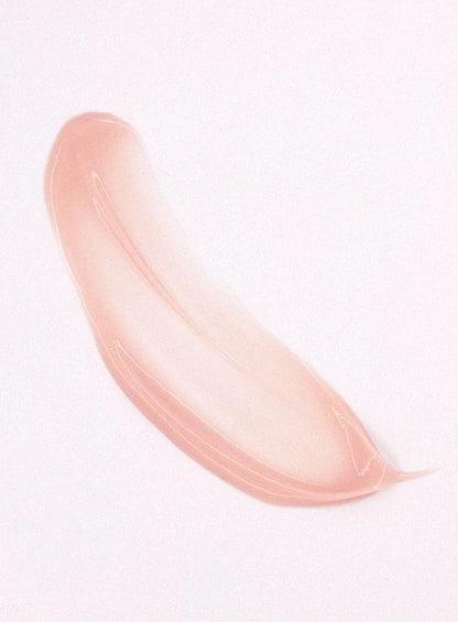 Close-up of botox peptide serum texture on a white background.